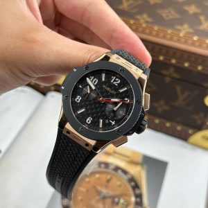 Đồng Hồ Hublot Big Bang King Gold Bản Kỉ Niệm 20 Năm Replica 11 Máy Cơ Tự Động Dây Cao Su Xưởng BBA 43mm (2)