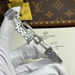 Đồng Hồ Nữ Cartier Panthere Fake 11 Màu Trắng Viền Đính Đá Xưởng BV 27x36mm (2)