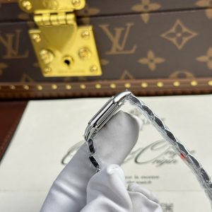 Đồng Hồ Nữ Cartier Panthere Fake 11 Màu Trắng Viền Đính Đá Xưởng BV 27x36mm (2)