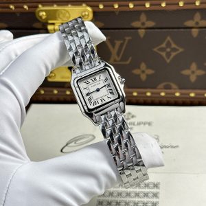 Đồng Hồ Nữ Cartier Panthere Replica 11 Màu Trắng Máy Pin Thụy Sỹ Xưởng BV 27x36mm (2)