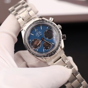 Đồng Hồ Omega Chế Tác Speedmaster Racing Chronograph Mặt Xanh Dương Dây Kim Loại 40mm (10)