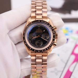 Đồng Hồ Omega Replica Cao Cấp SpeedMaster MoonWatch Mạ Vàng Hồng 42mm (2)