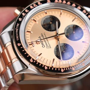 Đồng Hồ Omega SpeedMaster MoonWatch Chế Tác Demi Vàng Hồng Dây Kim Loại 42mm (2)