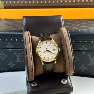 Đồng Hồ Patek Philippe Calatrava 5227R Chế Tác Mạ Vàng Dây Da Nhà Máy 3K 39mm (2)