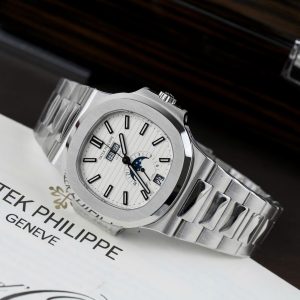 Đồng Hồ Patek Philippe Nautilus 5726 Chế Tác Mặt Trắng Máy Cơ Thụy Sỹ Nhà Máy PPF 40 (2)