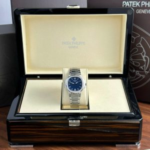 Đồng Hồ Patek Philippe Nautilus 7118 Chế Tác Mặt Xanh Dương Viền Đính Đá CZ Nhà Máy 3K 35 (2)