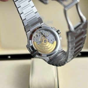 Đồng Hồ Patek Philippe Nautilus 7118 Chế Tác Mặt Xanh Dương Viền Đính Đá CZ Nhà Máy 3K 35 (2)