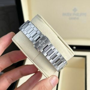 Đồng Hồ Patek Philippe Nautilus 7118 Chế Tác Mặt Xanh Dương Viền Đính Đá CZ Nhà Máy 3K 35 (2)