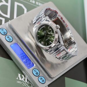 Đồng Hồ Rolex Day-Date 228236 Chế Tác Mặt Số Xanh Olive Máy Thụy Sỹ Xưởng QF 40mm (2)