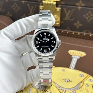 Đồng Hồ Rolex Explorer 124270 Rep Cao Cấp Mặt Đen Máy Cơ Thụy Sỹ Nhà Máy VS 36mm (2)