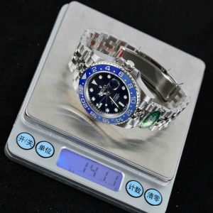 Đồng Hồ Rolex GMT-Master II Chế Tác Viền Gốm Xanh Dây Jubilee Nhà Máy AR 40mm (2)
