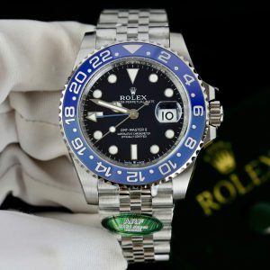 Đồng Hồ Rolex GMT-Master II Chế Tác Viền Gốm Xanh Dây Jubilee Nhà Máy AR 40mm (2)