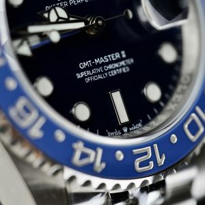 Đồng Hồ Rolex GMT-Master II Chế Tác Viền Gốm Xanh Dây Jubilee Nhà Máy AR 40mm (2)