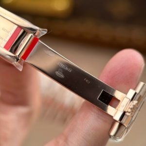 Đồng Hồ Rolex Land-Dweller 127334 Replica 11 Mặt Trắng Họa Tiết Tổ Ong Đính Đá Baguette 40mm (2)