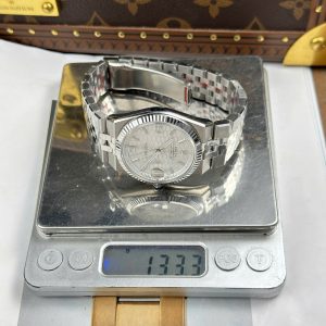Đồng Hồ Rolex Replica 11 Land-Dweller 127234 Mặt Trắng Họa Tiết Tổ Ong 36mm (2)