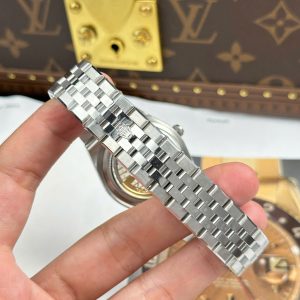 Đồng Hồ Rolex Replica 11 Land-Dweller 127234 Mặt Trắng Họa Tiết Tổ Ong 36mm (2)