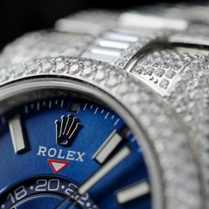Đồng Hồ Rolex Sky-Dweller 336934 Chế Tác Mặt Xanh Dương Đính Full Đá 42mm (1)