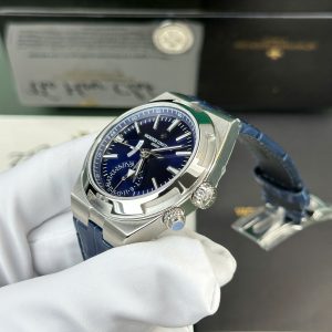 Đồng Hồ Vacheron Constantin Replica 11 Overseas Dual Time 7900V Màu Xanh Dương Nhà Máy PZ 41mm (2)