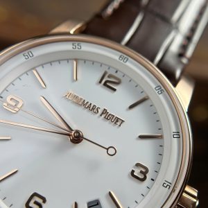 Đồng Hồ Audemars Piguet Rep 11 Code 11.59 Selfwinding 15210OR Mạ Vàng Hồng Mặt Trắng Xưởng APS 41mm (2)