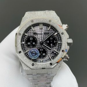 Đồng Hồ Audemars Piguet Replica 11 Royal Oak Chronograph Frosted Gold 26240 Mặt Xám Xưởng APS 41mm (2)