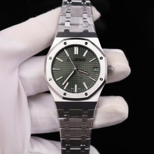 Đồng Hồ Audemars Piguet Royal Oak 15500 Chế Tác Mặt Xanh Lá Cây Máy Cơ Thụy Sỹ Nhà Máy APS 41mm (2)