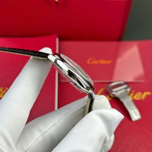 Đồng Hồ Cartier Ballon Bleu Rep 11 Nữ Dây Da Đen Máy Cơ Tự Động Xưởng AF 33mm (2)