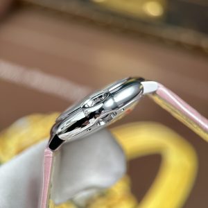 Đồng Hồ Cartier Ballon Bleu Rep Cao Cấp Nữ Dây Da Màu Hồng Máy Cơ Tự Động Xưởng AF 33mm (2)