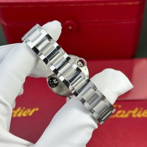 Đồng Hồ Cartier Ballon Bleu Replica 11 Nữ Dây Kim Loại Máy Cơ Tự Động Xưởng AF 33mm (1)