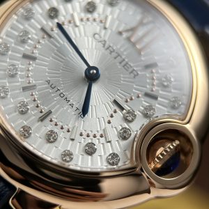 Đồng Hồ Cartier Ballon Bleu WGBB0052 Replica 11 Mặt Trắng Máy Pin Nhà Máy AF 33mm (2)