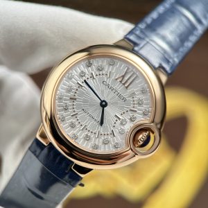 Đồng Hồ Cartier Ballon Bleu WGBB0052 Replica 11 Mặt Trắng Máy Pin Nhà Máy AF 33mm (2)