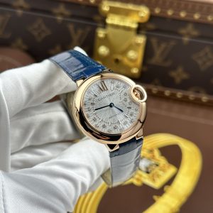 Đồng Hồ Cartier Ballon Bleu WGBB0052 Replica 11 Mặt Trắng Máy Pin Nhà Máy AF 33mm (2)