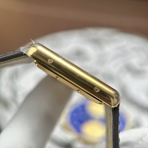 Đồng Hồ Cartier Tank Louis Chế Tác Mặt Trắng Vỏ Mạ Vàng Máy Cơ Thụy Sỹ 27.8×38 (2)