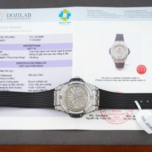 Đồng Hồ Hublot Big Bang One Click Chế Tác Đính Full Kim Cương Moissanite 39mm (2)