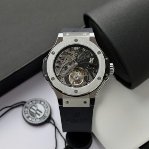 Đồng Hồ Nam Hublot Big Bang Tourbillon Replica 11 Mặt Lộ Cơ Dây Cao Su 44mm (2)