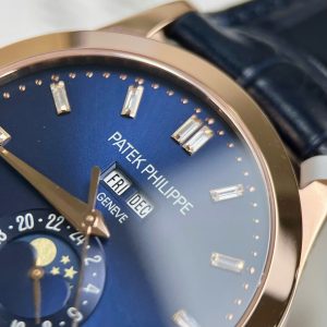 Đồng Hồ Patek Philippe Complications 5396R Chế Tác Bọc Vàng Hồng 18K Mặt Xanh Dương 38 (2)