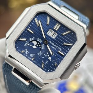 Đồng Hồ Patek Philippe Cubitus 5822P Chế Tác Mặt Xanh Dương Bộ Máy Calibre 240 Super Clone 45mm (2)