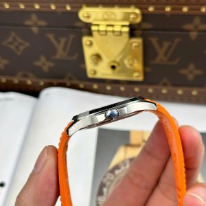 Đồng Hồ Patek Philippe Nautilus 5167 Tinh Chỉnh Nhà Máy Mặt Xám Dây Cao Su Cam 40mm (2)