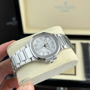 Đồng Hồ Patek Philippe Nautilus 7010 Chế Tác Mặt Trắng Máy Pin Thụy Sỹ 32mm (2)