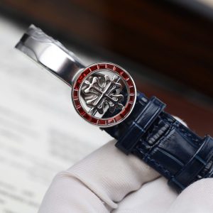 Đồng Hồ Patek Philippe Replica 11 Grand Complications 6104G Màu Xanh Dương Viền Đính Đá Đỏ 40mm (2)