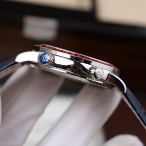 Đồng Hồ Patek Philippe Replica 11 Grand Complications 6104G Màu Xanh Dương Viền Đính Đá Đỏ 40mm (2)