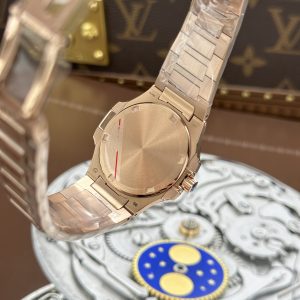 Đồng Hồ Patek Philippe Replica 11 Nautilus 7010 Vỏ Mạ Vàng Hồng Máy Pin 32mm (6)