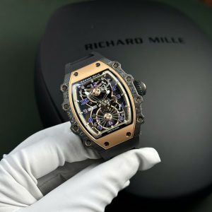 Đồng Hồ Richard Mille RM21-01 Aerodyne Replica 11 Bộ Máy Tourbillon Dây Cao Su Xưởng RM 43x51mm (2)