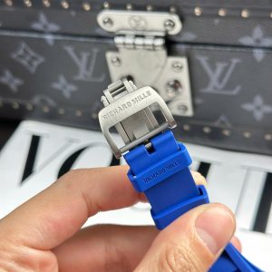 Đồng Hồ Richard Mille RM52-03 Paris Saint-Germain Chế Tác Vỏ Gốm Xanh Bộ Máy Tourbillon 42 (2)