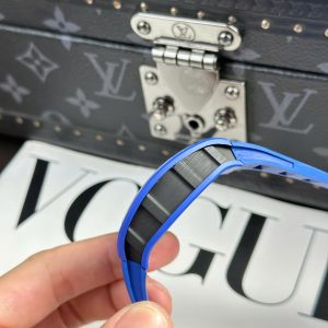 Đồng Hồ Richard Mille RM52-03 Paris Saint-Germain Chế Tác Vỏ Gốm Xanh Bộ Máy Tourbillon 42 (2)