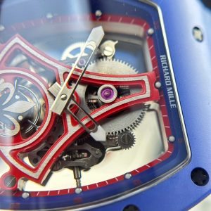 Đồng Hồ Richard Mille RM52-03 Paris Saint-Germain Chế Tác Vỏ Gốm Xanh Bộ Máy Tourbillon 42 (2)