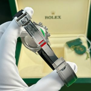 Đồng Hồ Rolex Cosmograph Daytona 126539TBR Chế Tác Mặt Xám Viền Đính Đá Baguette 40mm (2)