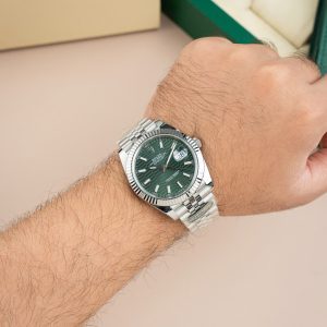 Đồng Hồ Rolex DateJust 126334 Chế Tác Mặt Xanh Lá Cây Họa Tiết Nếp Gấp Nhà Máy Clean 41mm (2)