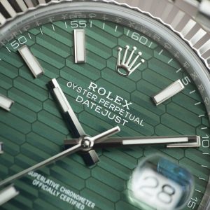 Đồng Hồ Rolex DateJust 126334 Chế Tác Mặt Xanh Lá Cây Họa Tiết Nếp Gấp Nhà Máy Clean 41mm (2)