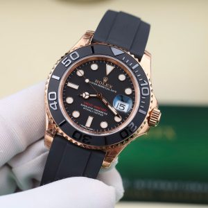 Đồng Hồ Rolex Yacht-Master 116655 Chế Tác Mặt Đen Dây Cao Su Xưởng VS 40mm (2)