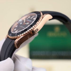Đồng Hồ Rolex Yacht-Master 116655 Chế Tác Mặt Đen Dây Cao Su Xưởng VS 40mm (2)